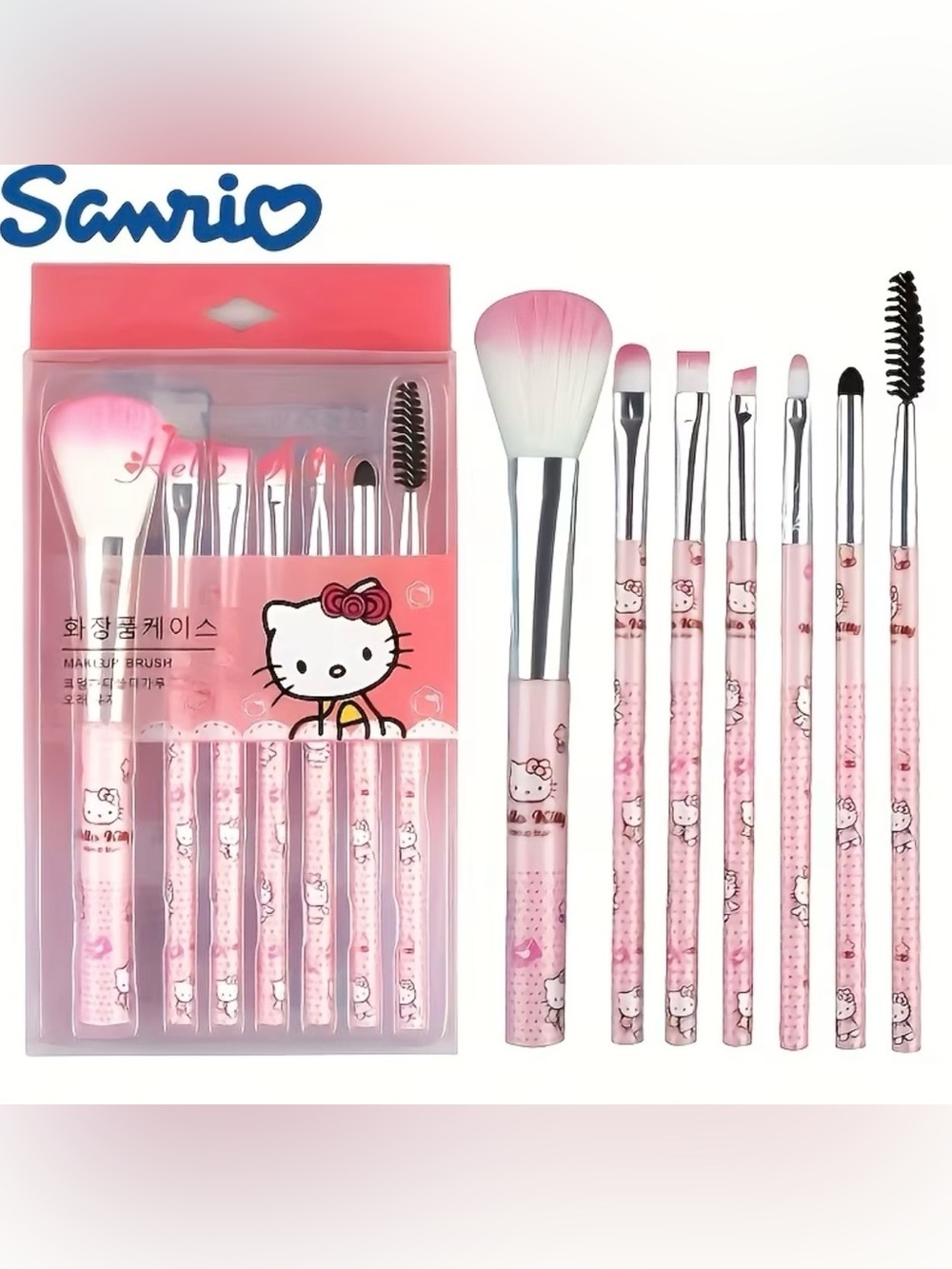 🩷🆕🩷Hello Kitty Pink and White Brush Set
